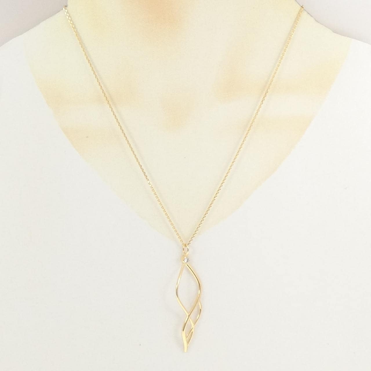 750YG ダイヤモンド ネックレス
