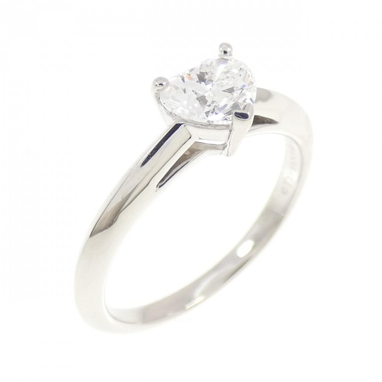 ティファニー ハートシェイプ リング 0.49CT D IF ハートシェイプ