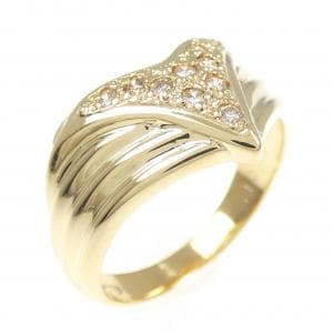 K18YG ダイヤモンド リング 0.12CT