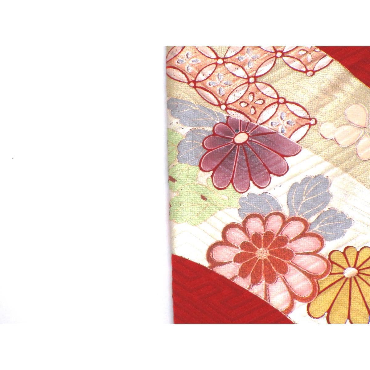 振袖　友禅金彩加工　刺繍入り絞り加工