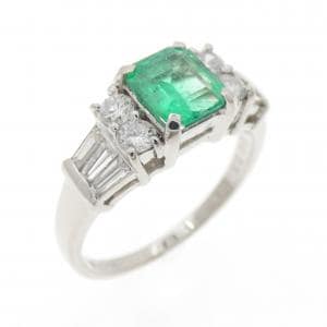 PT900 エメラルド リング 0.69CT