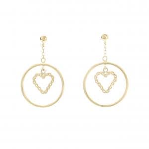 K18YG ハート ピアス