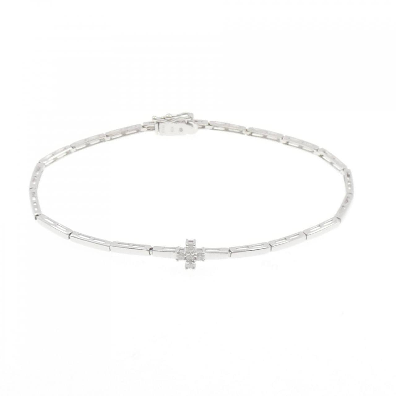 K18WG ダイヤモンド ブレスレット 0.10CT