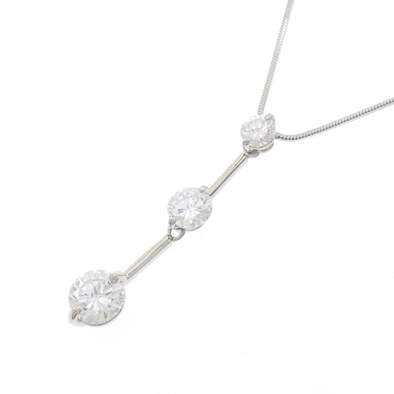 PT900/PT850 ダイヤモンド ネックレス 0.93CT