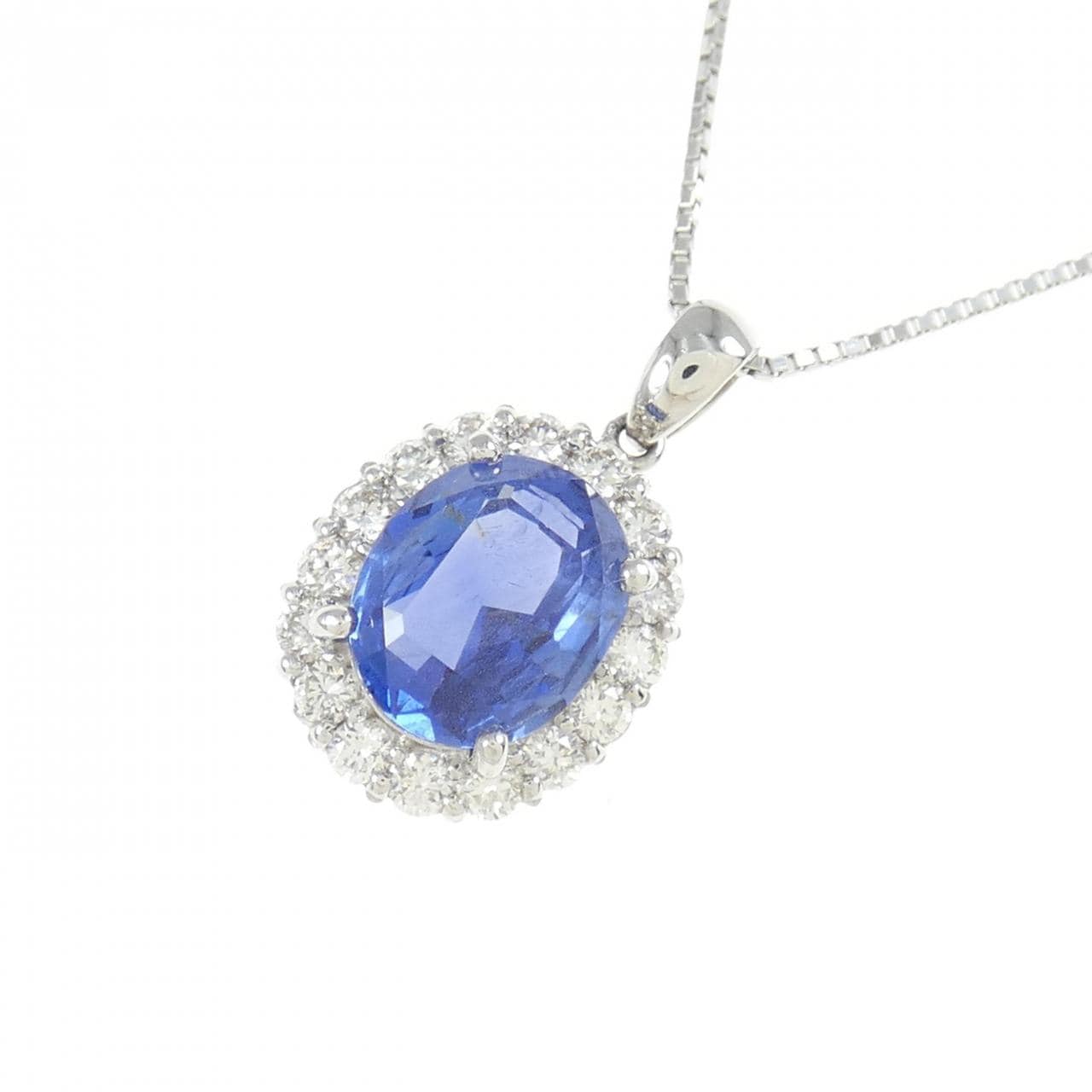 [Remake] PT Unheated Sapphire Necklace 3.14CT Made in Burma