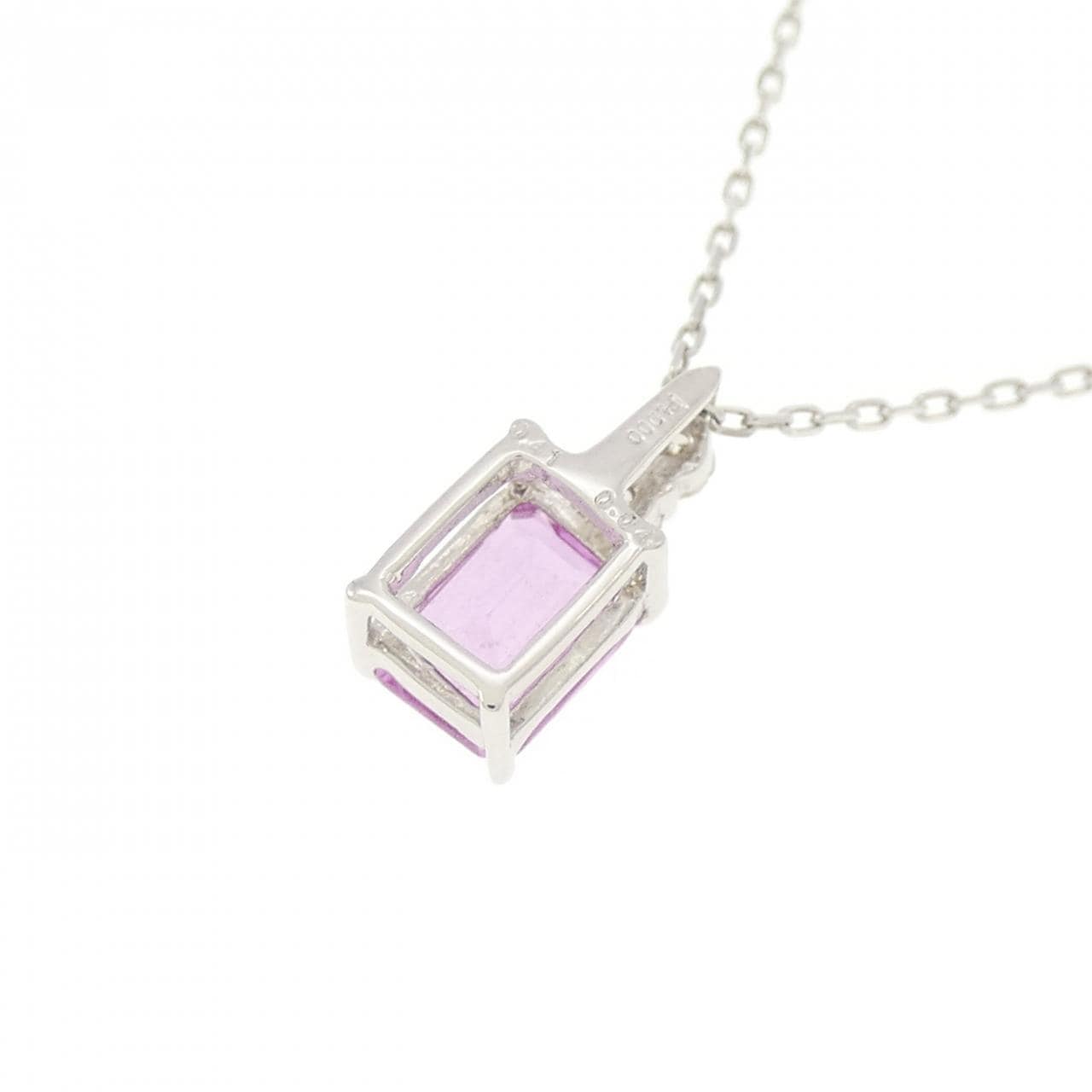 PT蓝宝石项链0.41CT