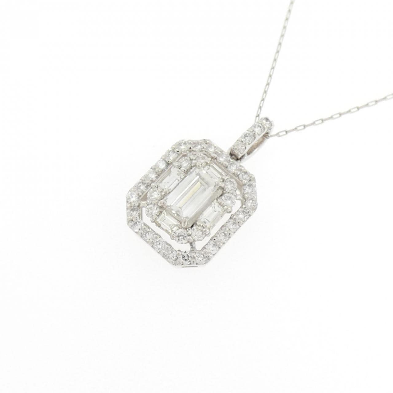 【新品】PT900/PT850 ダイヤモンド ネックレス 0.50CT