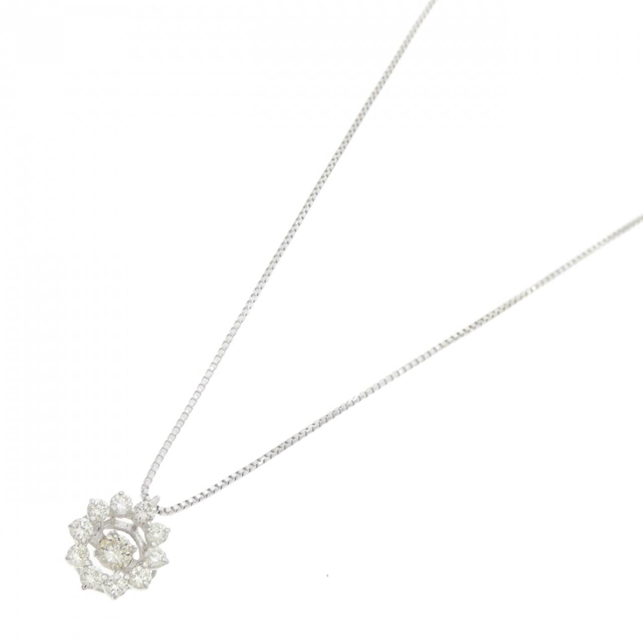K18WG ダイヤモンド ネックレス 0.05CT