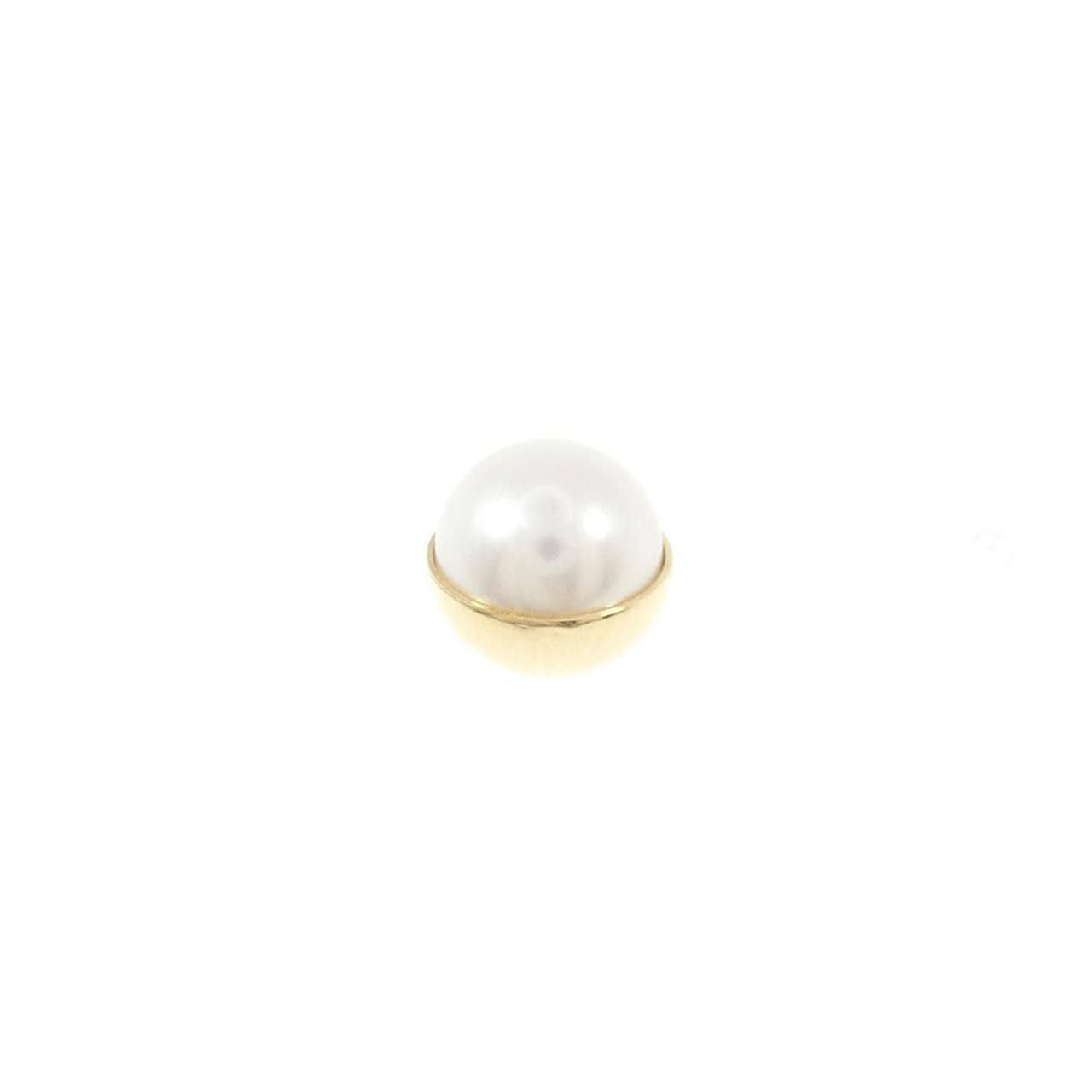 シハラ ハーフパール 45° ピアス 7mm 片耳