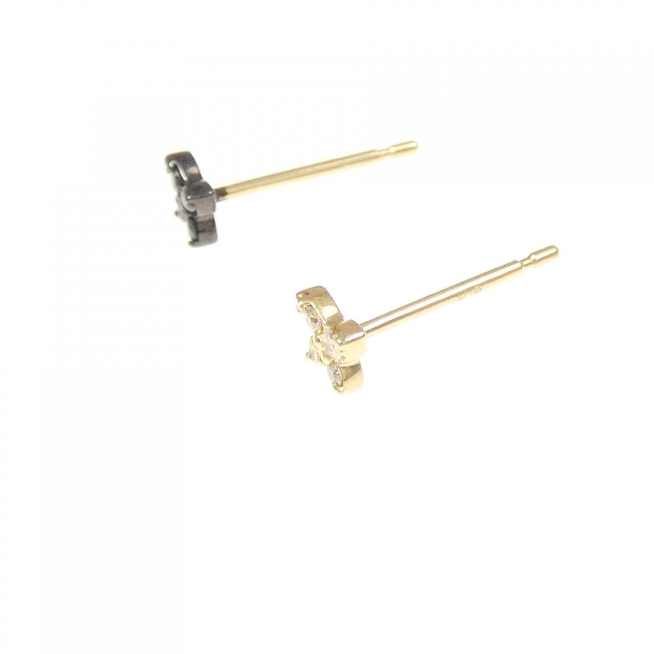 K18YG/K18BG ダイヤモンド ピアス 0.04CT