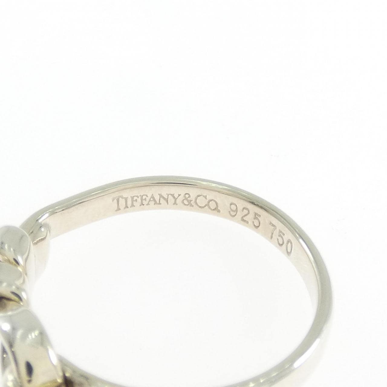 【ヴィンテージ】ティファニー フラットワイヤーラブノット リング