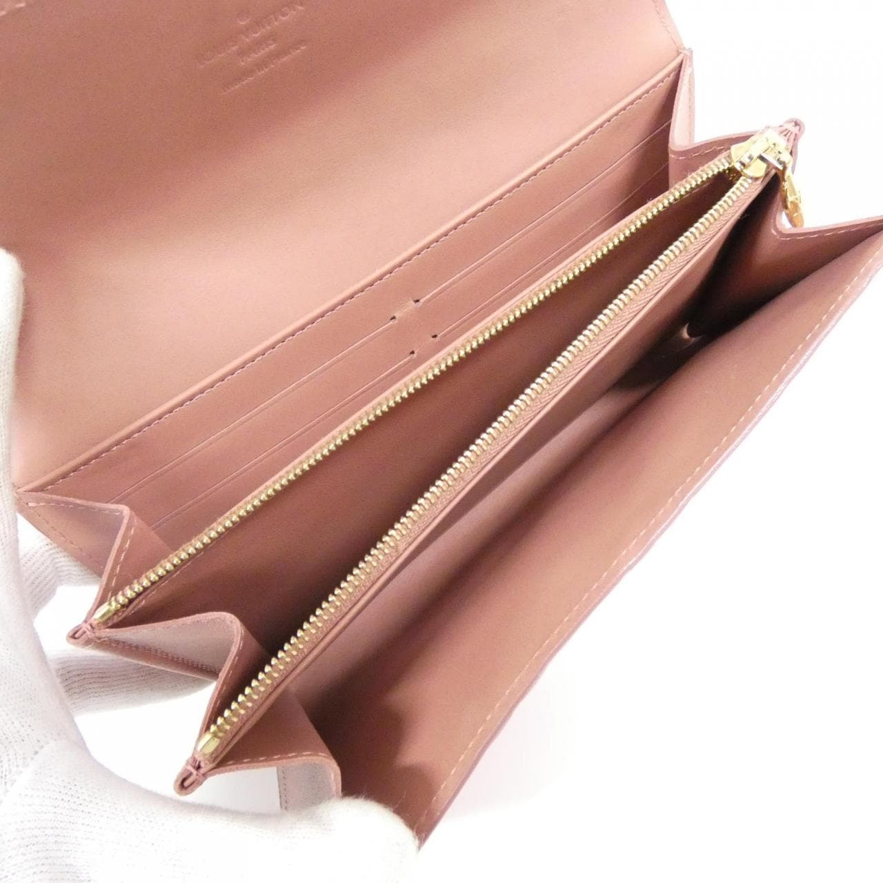 ルイヴィトン モノグラム ヴェルニ フラワー イカット ポルトフォイユ サラ M90023 財布