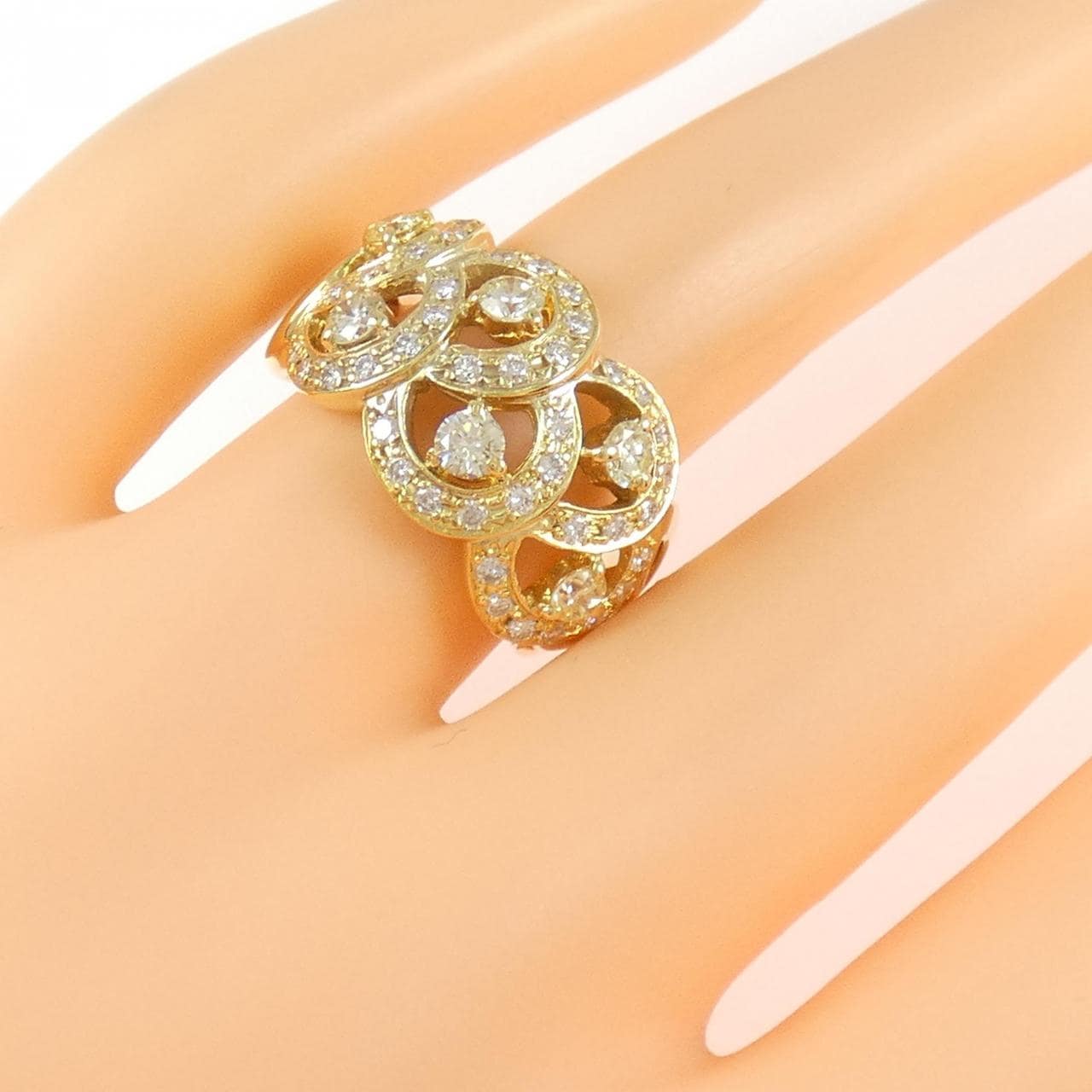 K18YG ダイヤモンド リング 1.15CT