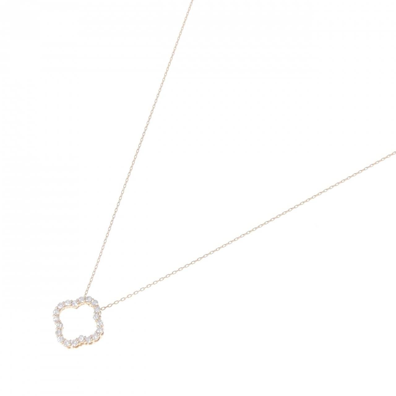 K18PG ダイヤモンド ネックレス 0.20CT