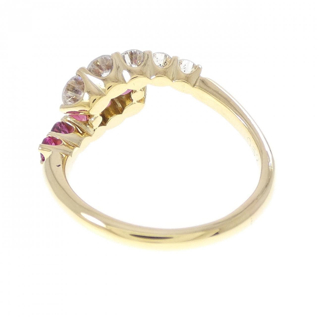 K18YG ルビー リング 0.60CT