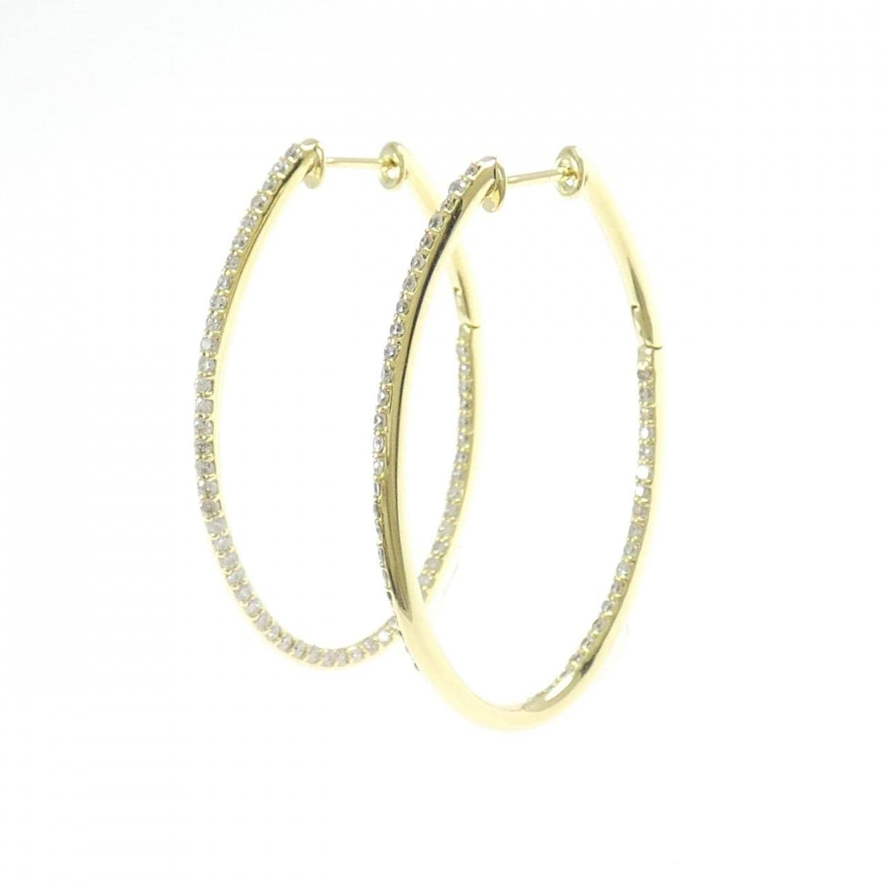 K18YG ダイヤモンド ピアス 1.00CT