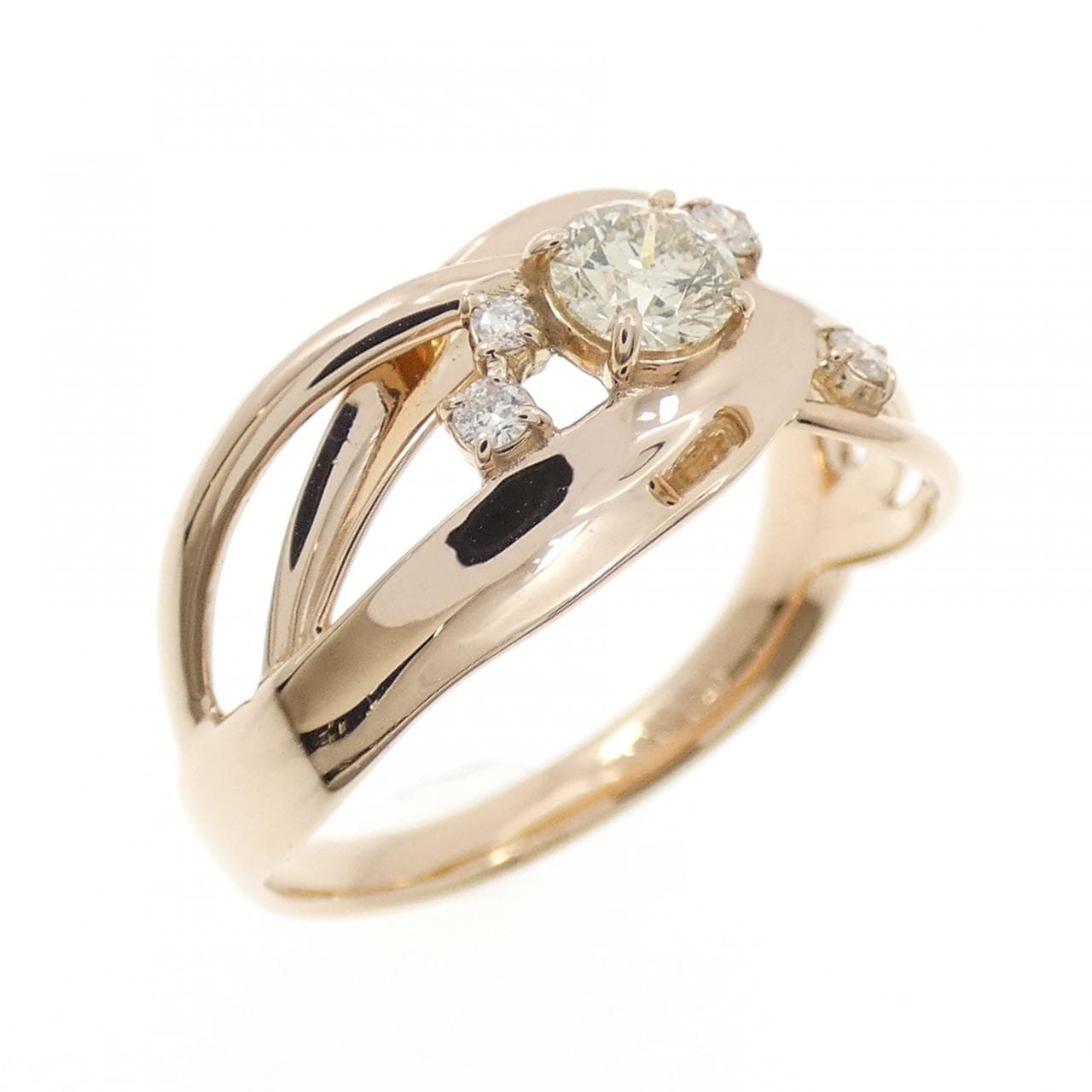 K18PG ダイヤモンド リング 0.30CT