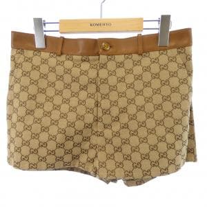 グッチ GUCCI レザー トリム GGキャンバス 681154 Z8AV7 ショートパンツ