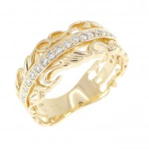 K18YG ダイヤモンド リング 0.33CT