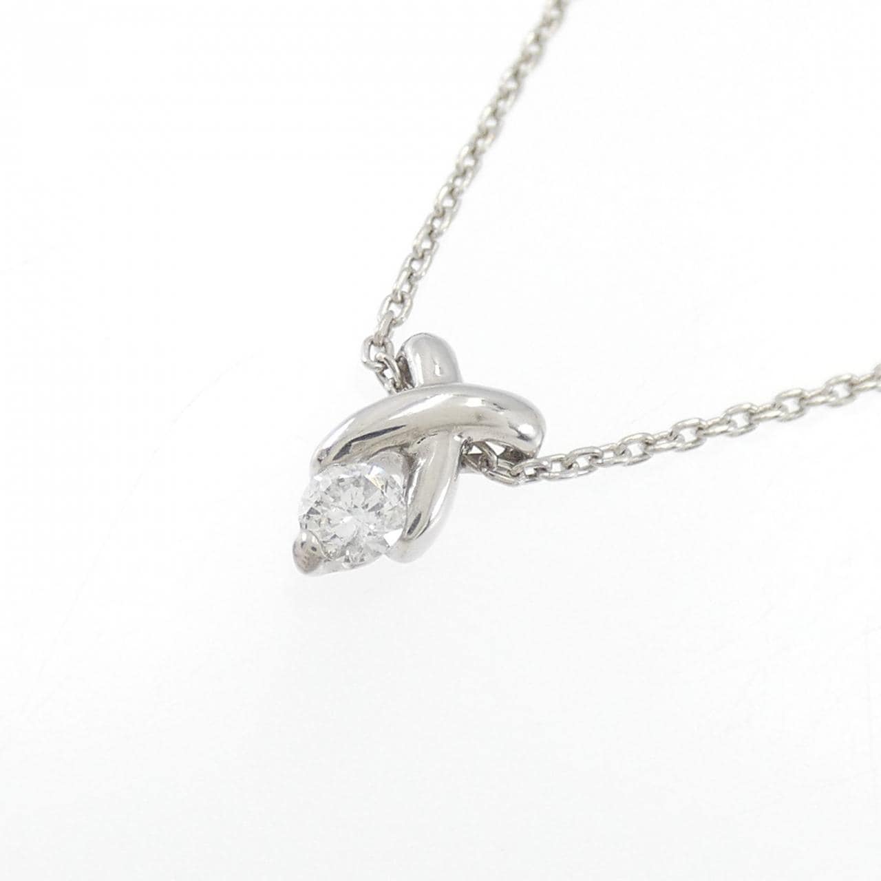 PT900/PT850 ダイヤモンド ネックレス 0.08CT
