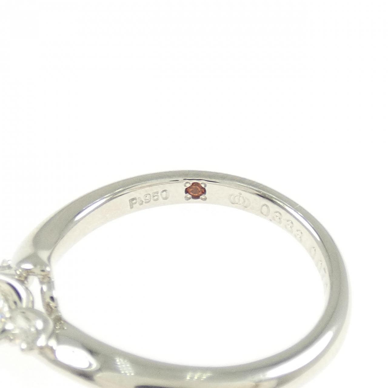 PT950 ダイヤモンド リング 0.333CT H VS2 3EXT H&C