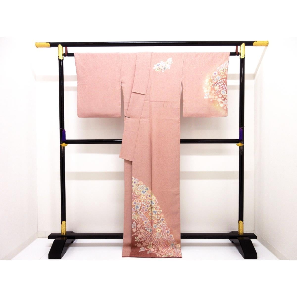 訪問着　友禅加工絞り入　ボカシ染