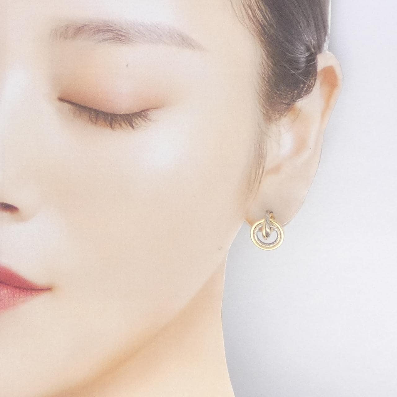 K18YG/K18WG ピアス