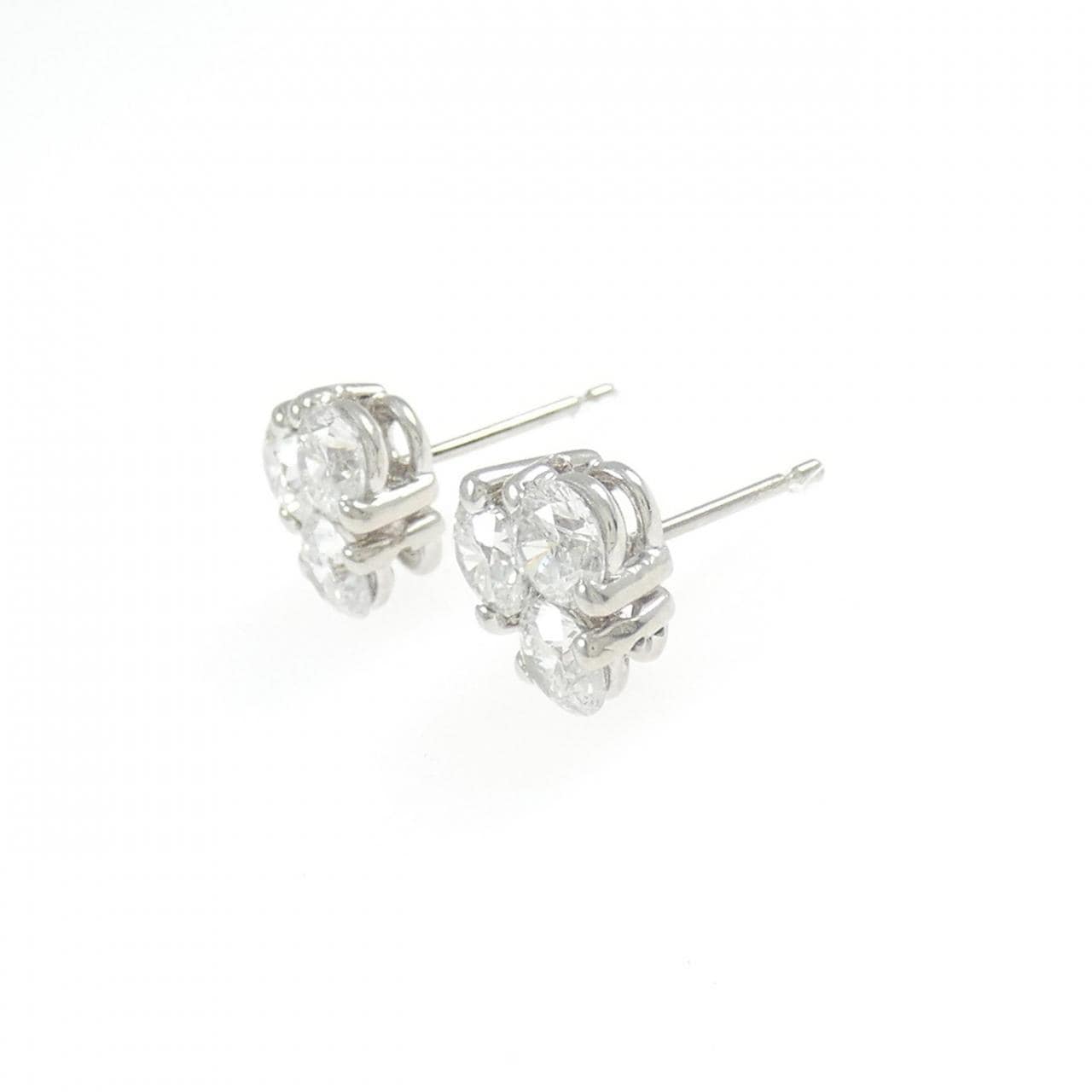PT900 ダイヤモンド ピアス 2.019CT