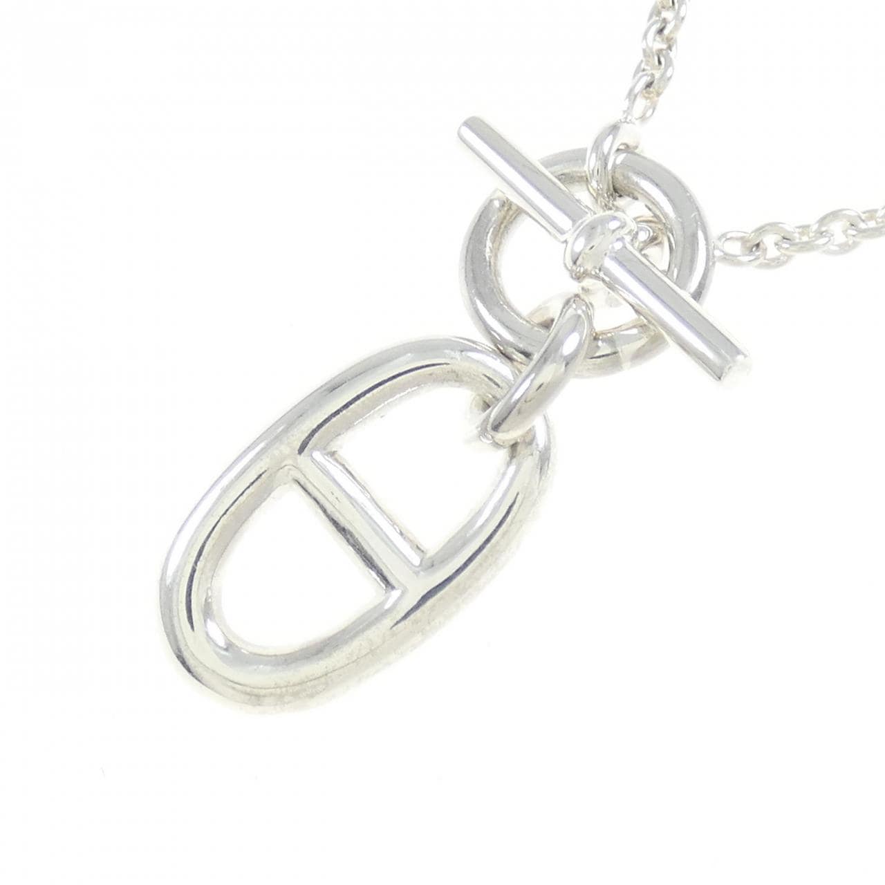 【HERMES】H104141B 00 シルバー シェーヌダンクル ネックレス s-musee_360304900