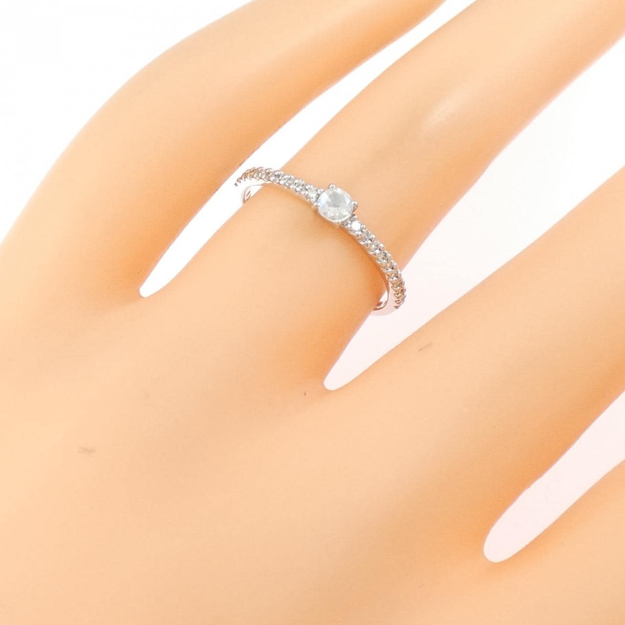 K18WG ラブラドライト リング