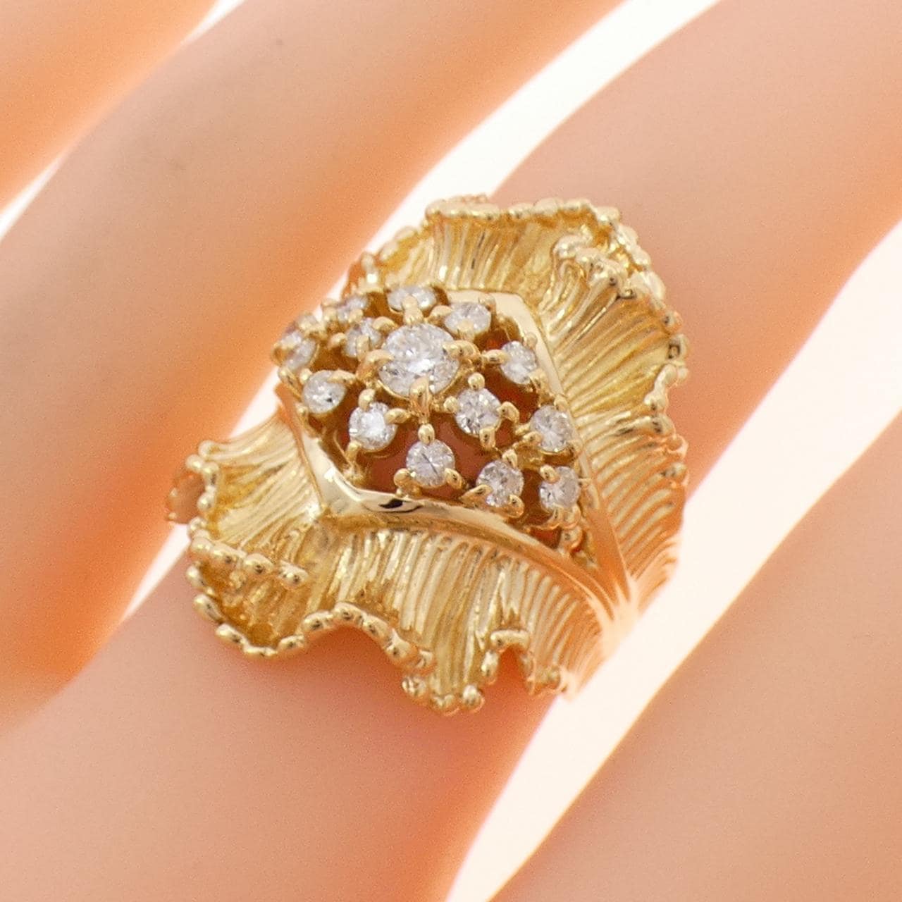 K18YG ダイヤモンド リング 0.53CT