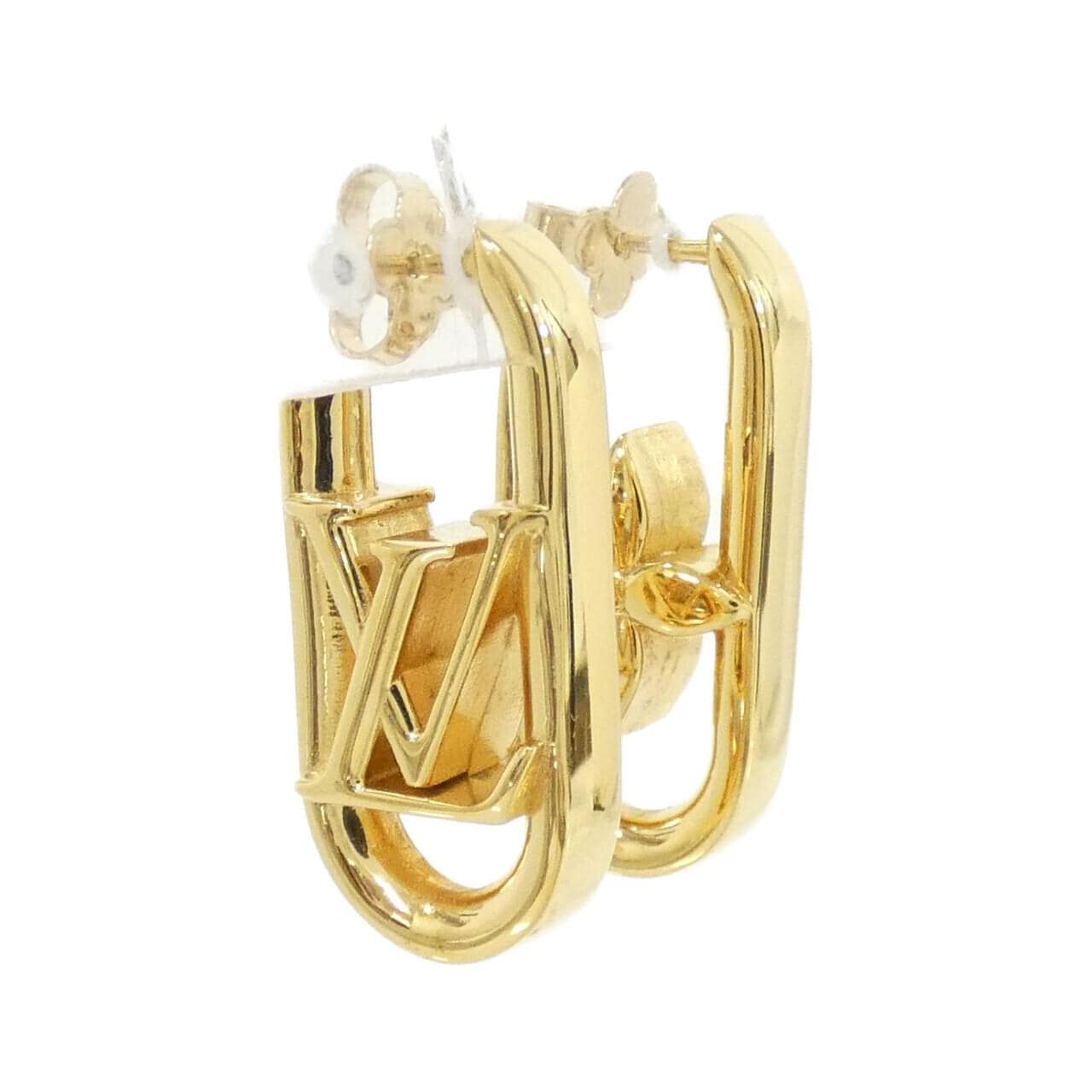 ルイヴィトン ブックルドレイユ フープ マイLVチェーン M01140 ピアス