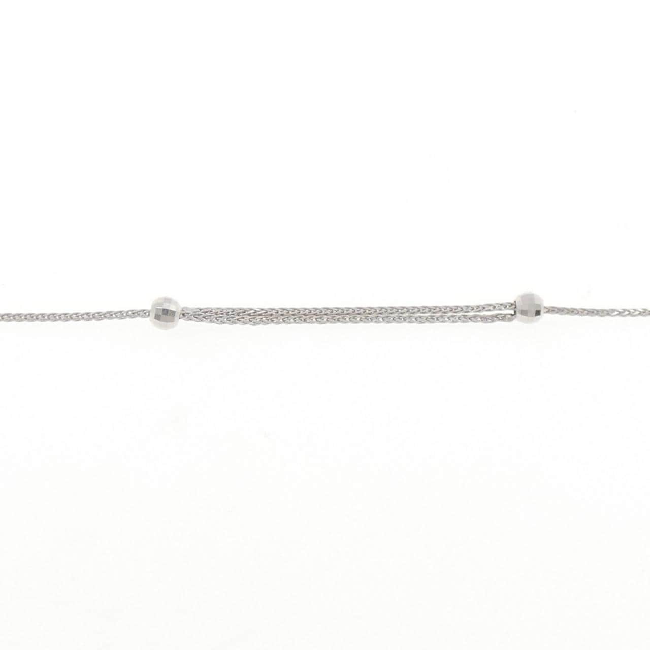 K18WG ダイヤモンド ネックレス 1.00CT
