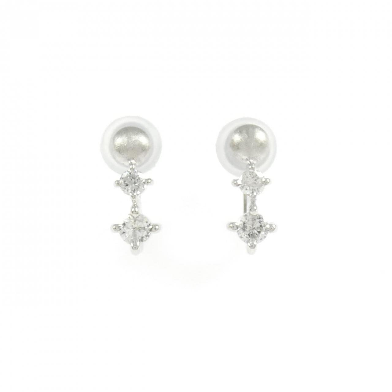 PT850 ダイヤモンド イヤリング 0.22CT