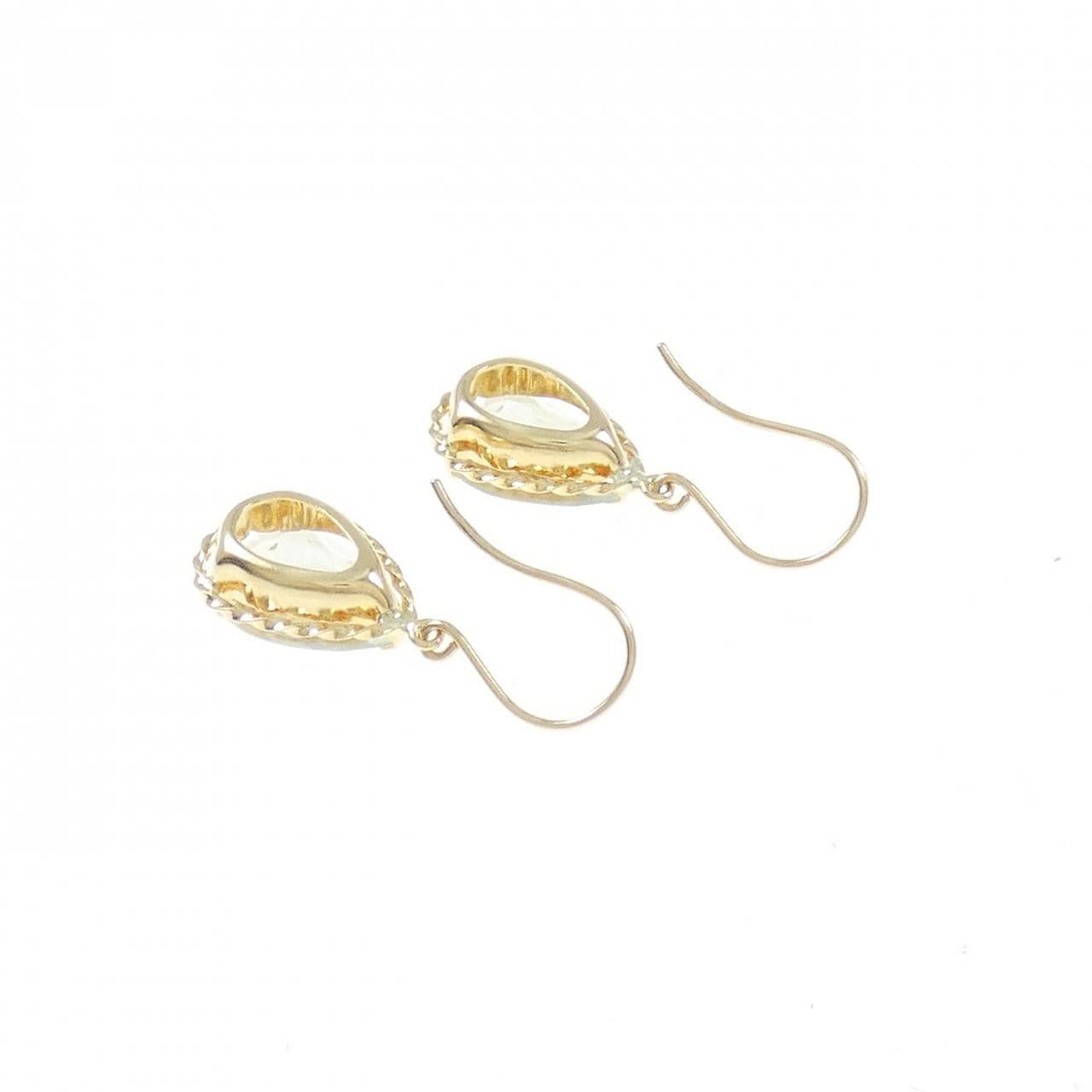 [BRAND NEW] K18YG Quartz earrings