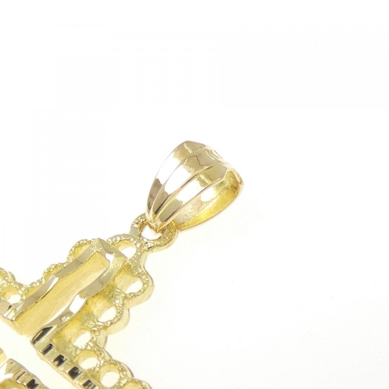 K18YG クロス ペンダント