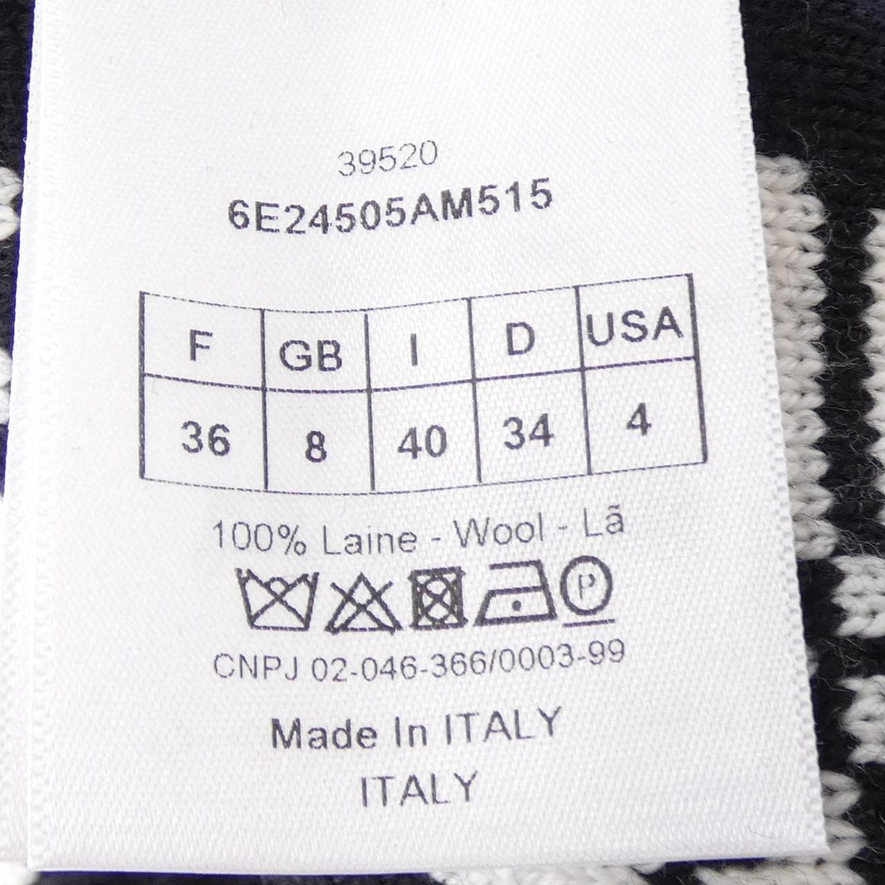 クリスチャンディオール CHRISTIAN DIOR 6E24505AM515 ニット