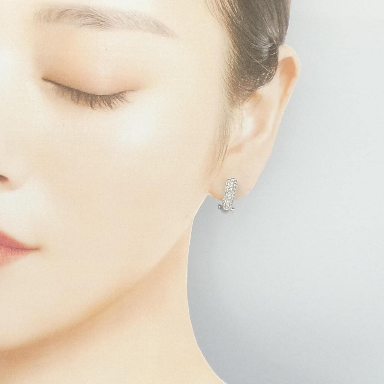 K18WG ダイヤモンド ピアス/イヤリング 0.5CT