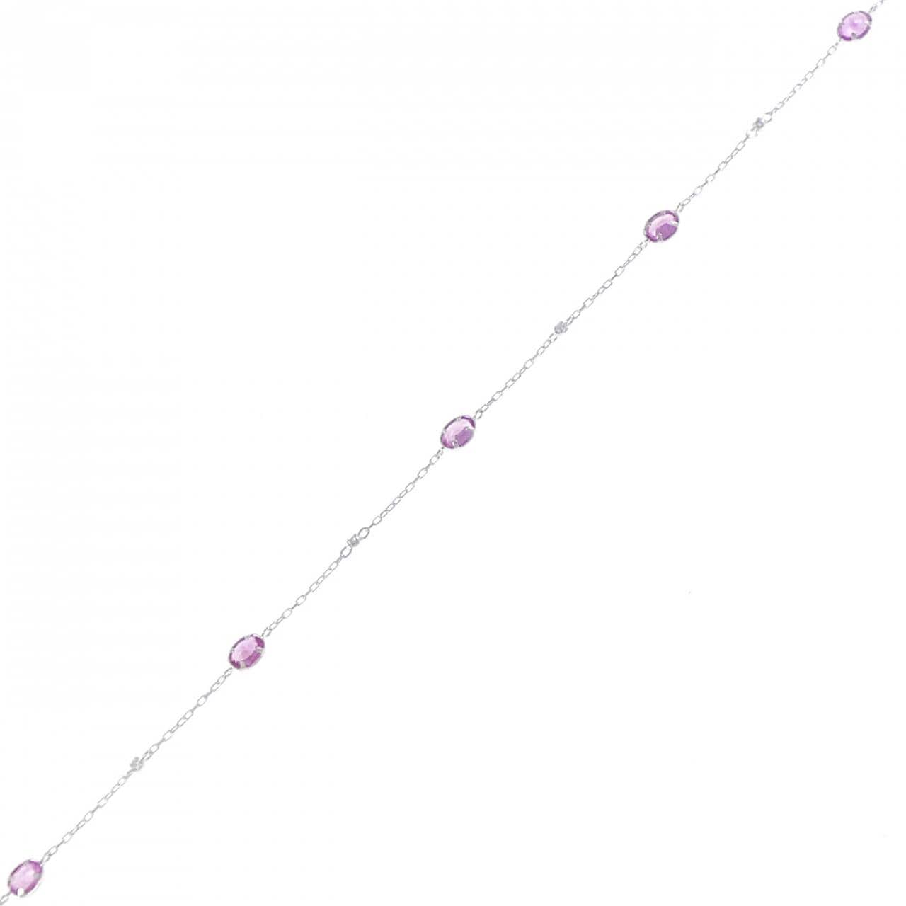 K18WG サファイヤ ブレスレット 0.98CT