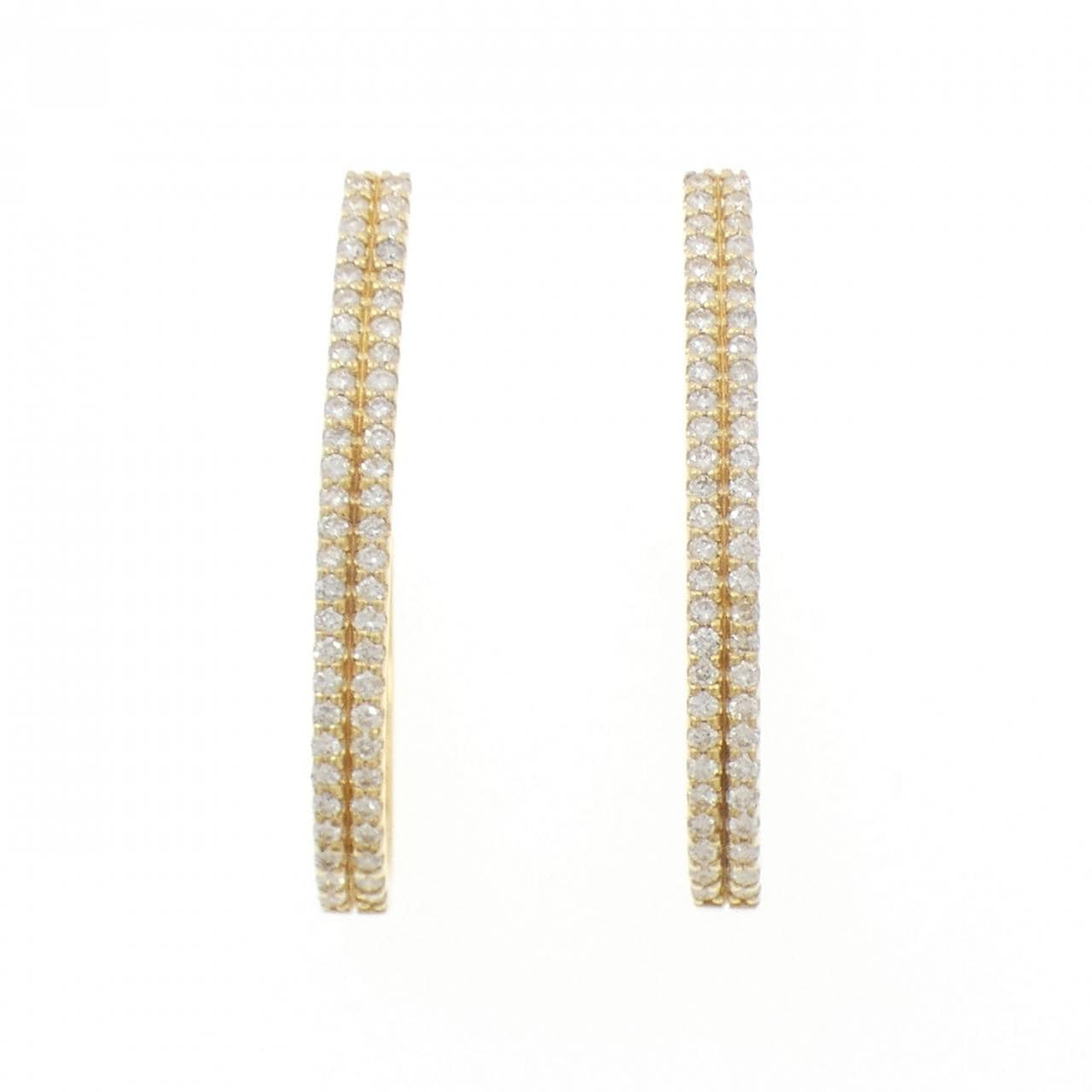 K18YG ダイヤモンド ピアス 1.00CT