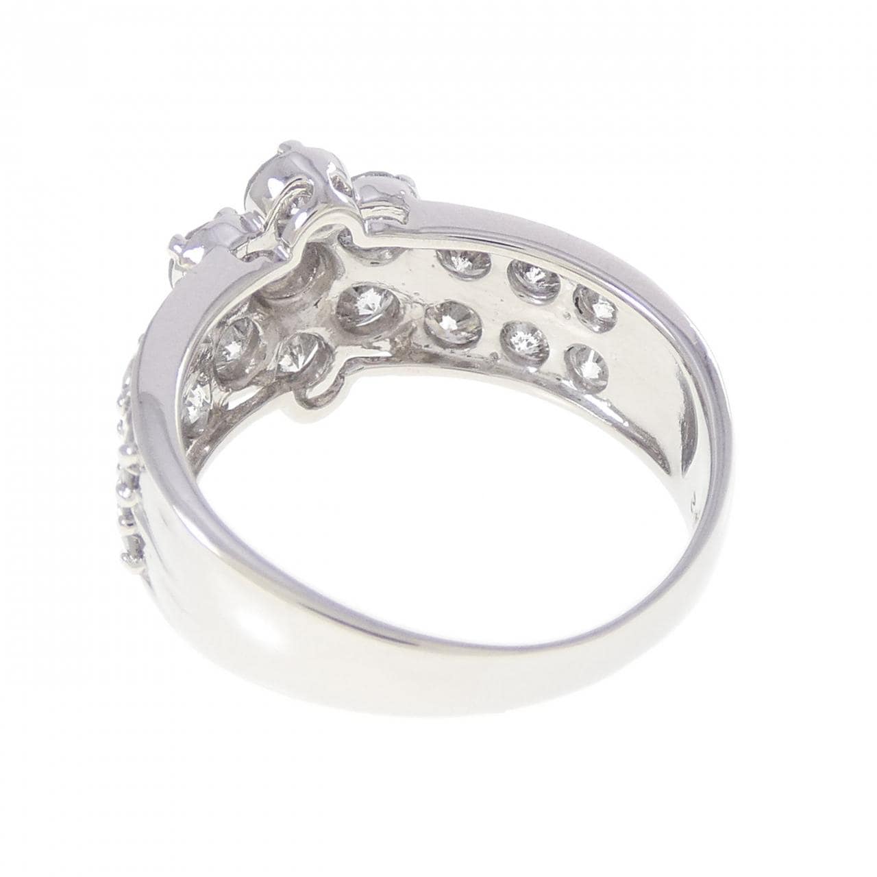 PT900 フラワー ダイヤモンド リング 2.02CT