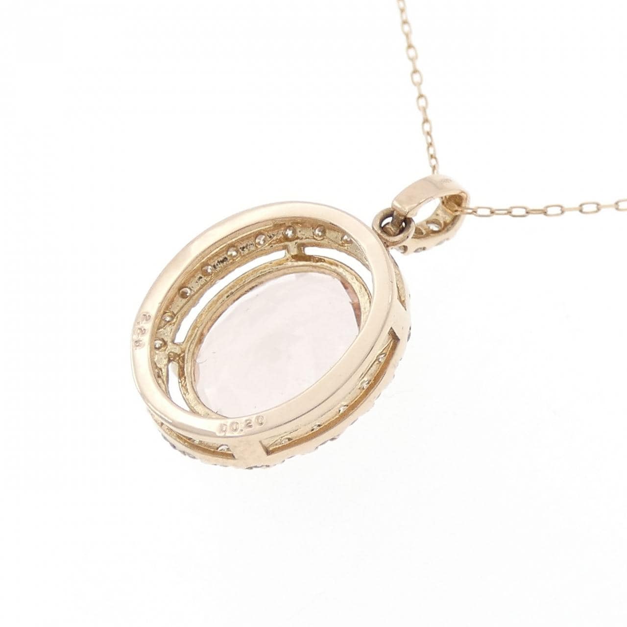 【新品】K18PG モルガナイト ネックレス 2.26CT