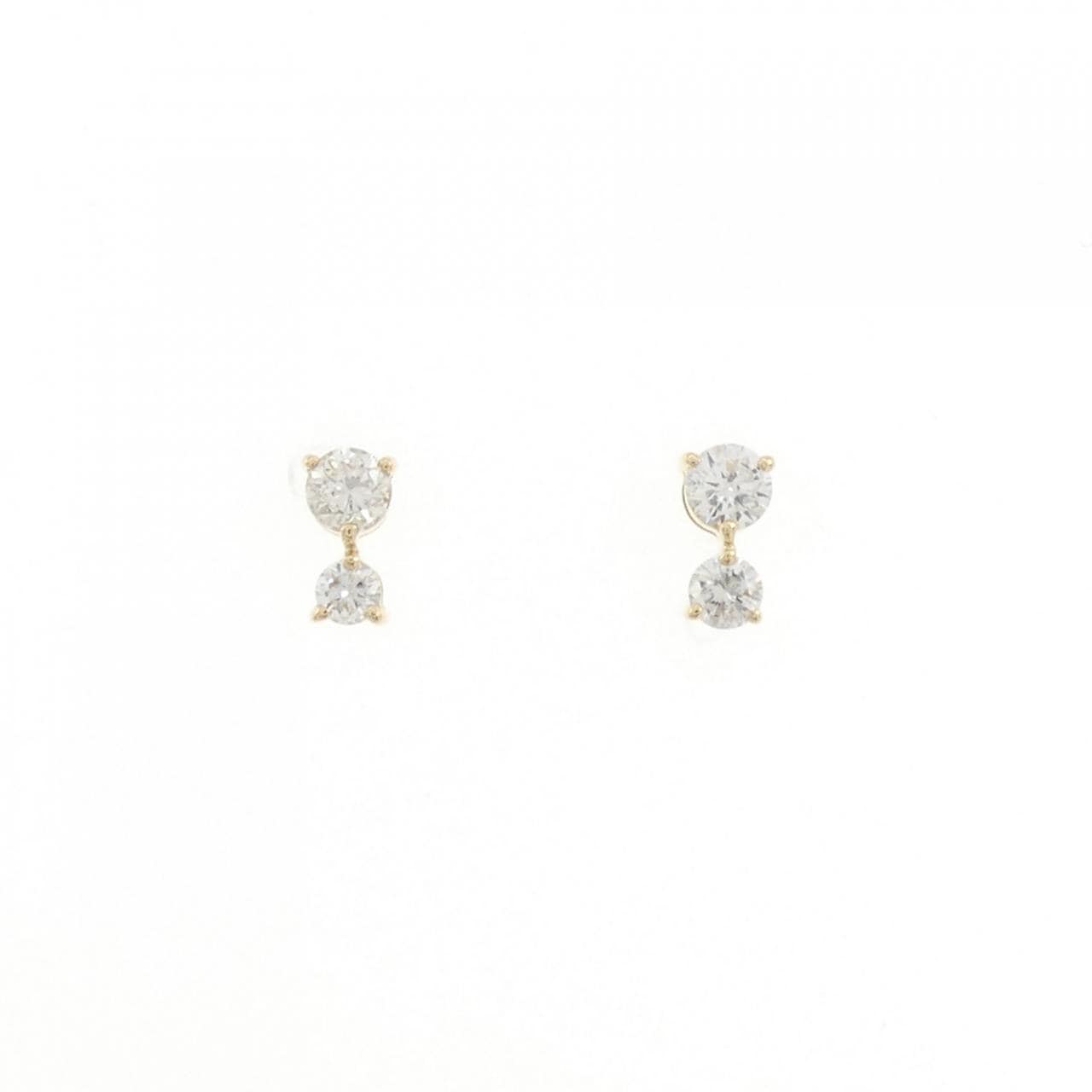 K18YG ダイヤモンド ピアス 0.40CT