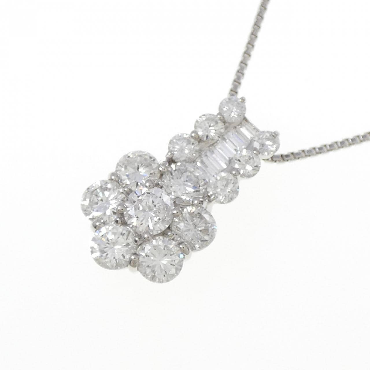 PT900/PT850 ダイヤモンド ネックレス 3.00CT