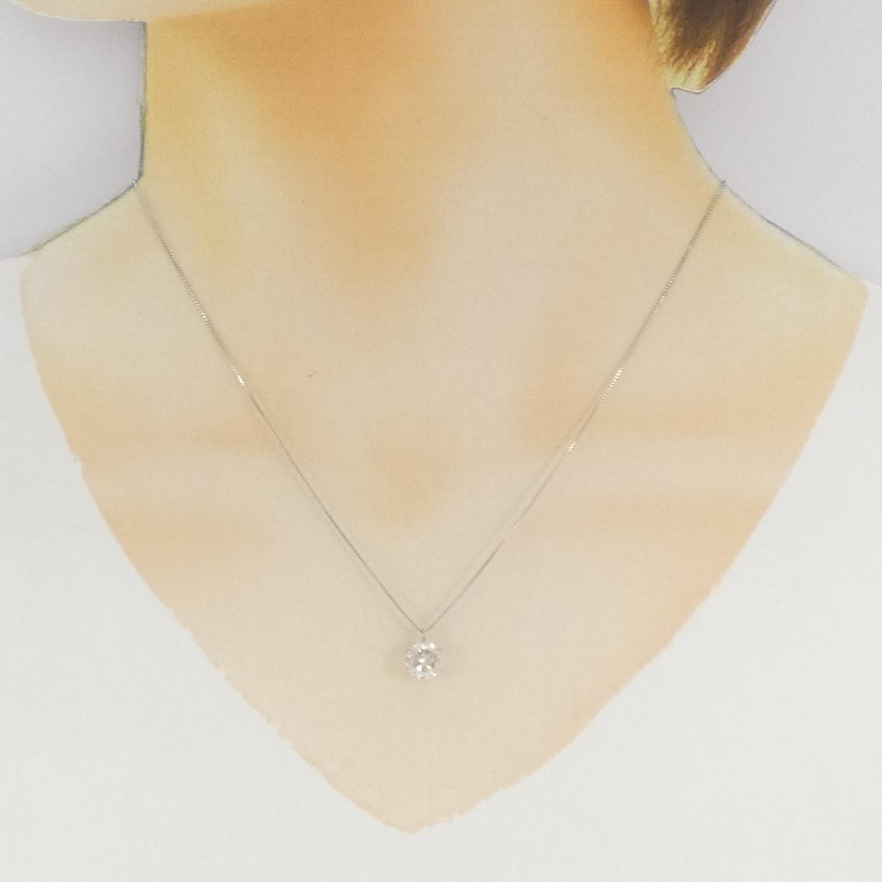 PT900/PT850 ソリティア ダイヤモンド ネックレス 1.506CT