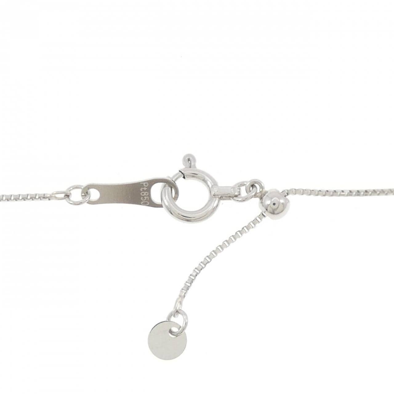 PT900/PT850 スリーストーン ダイヤモンド ネックレス 0.30CT