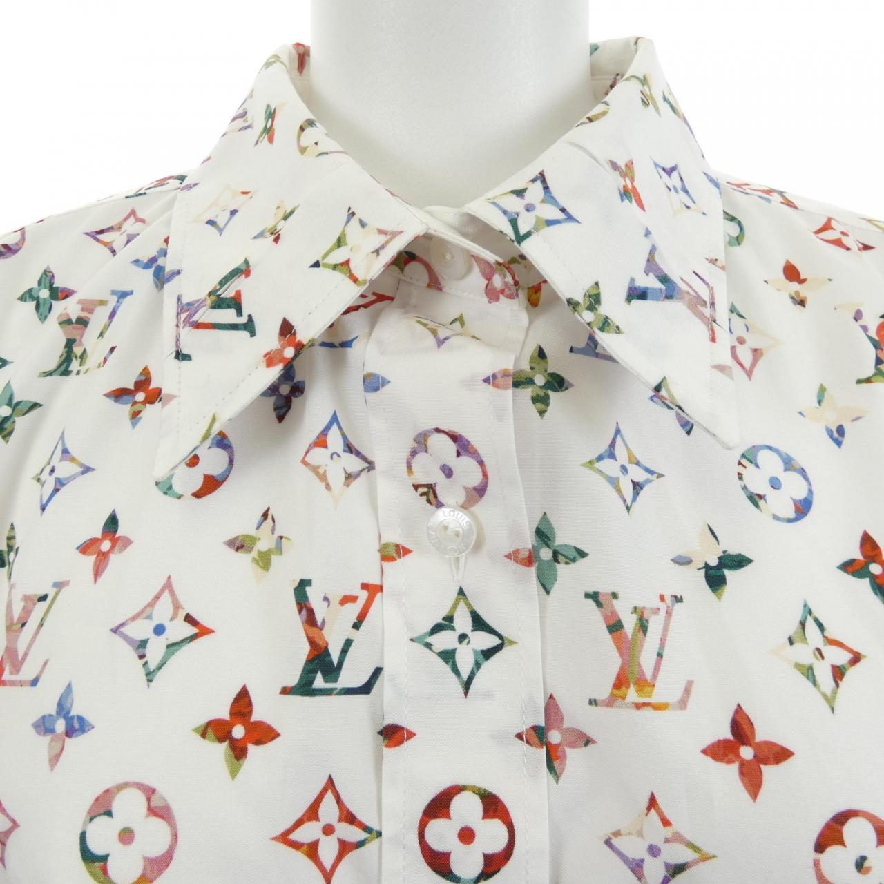 ルイヴィトン LOUIS VUITTON ヴィンテージフラワースカーフモノグラムシャツ FNTO89SS0 シャツ