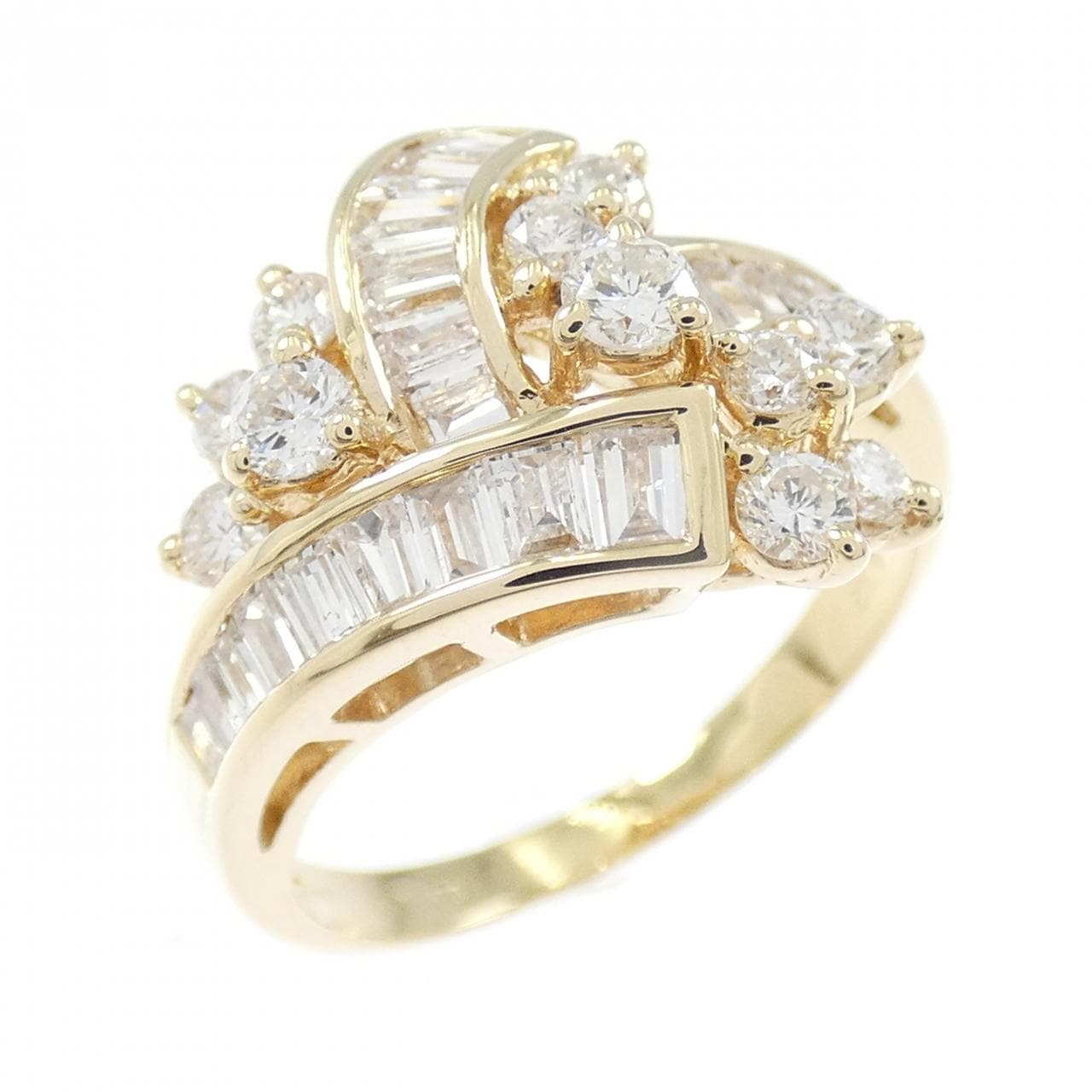 K18YG ダイヤモンド リング 1.12CT