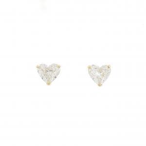 K18YG ハート ダイヤモンド ピアス 1.725CT
