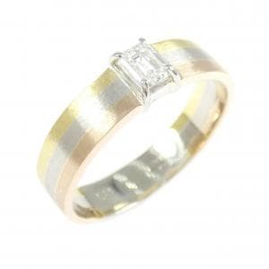 PT950/K18/K18PG ダイヤモンド リング 0.30CT